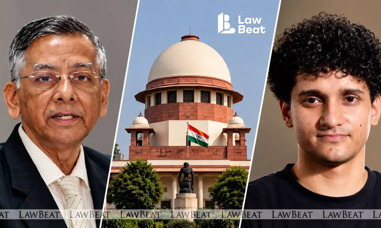 Supreme Court of India building in New Delhi, with an inset of Attorney General R. Venkataramani Supreme Court of India building in New Delhi, with an inset of Attorney General R. Venkataramani