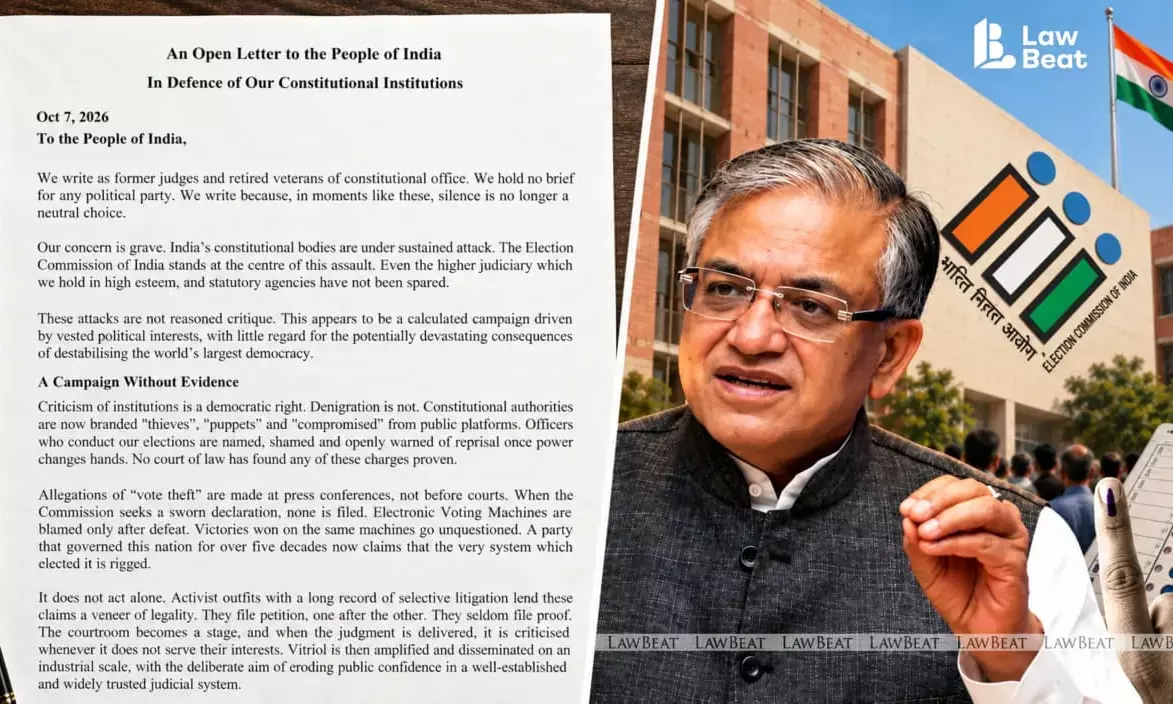 Criticism Of Institutions Is A Democratic Right, Denigration Is Not: 42 Former Judges Defend ECI, Constitutional Bodies