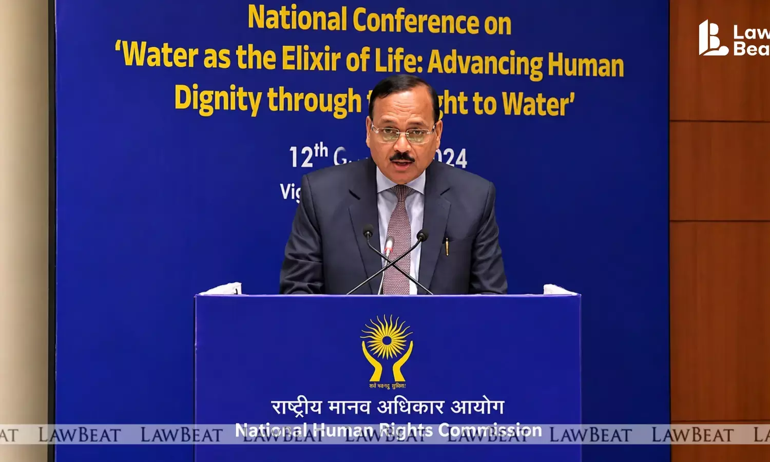 CJI Surya Kant speaking on the roles of courts and Human Rights Commissions at the NHRC Foundation Day 2026 event.