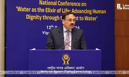 CJI Surya Kant speaking on the roles of courts and Human Rights Commissions at the NHRC Foundation Day 2026 event.