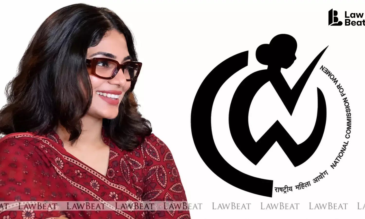 Notice of the National Commission for Women announcing suo motu cognizance of an allegedly defamatory news report concerning folk singer Neha Singh Rathore.