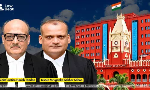 Orissa High Court building, which ruled pandals on public roads must leave access for ambulances and fire engines