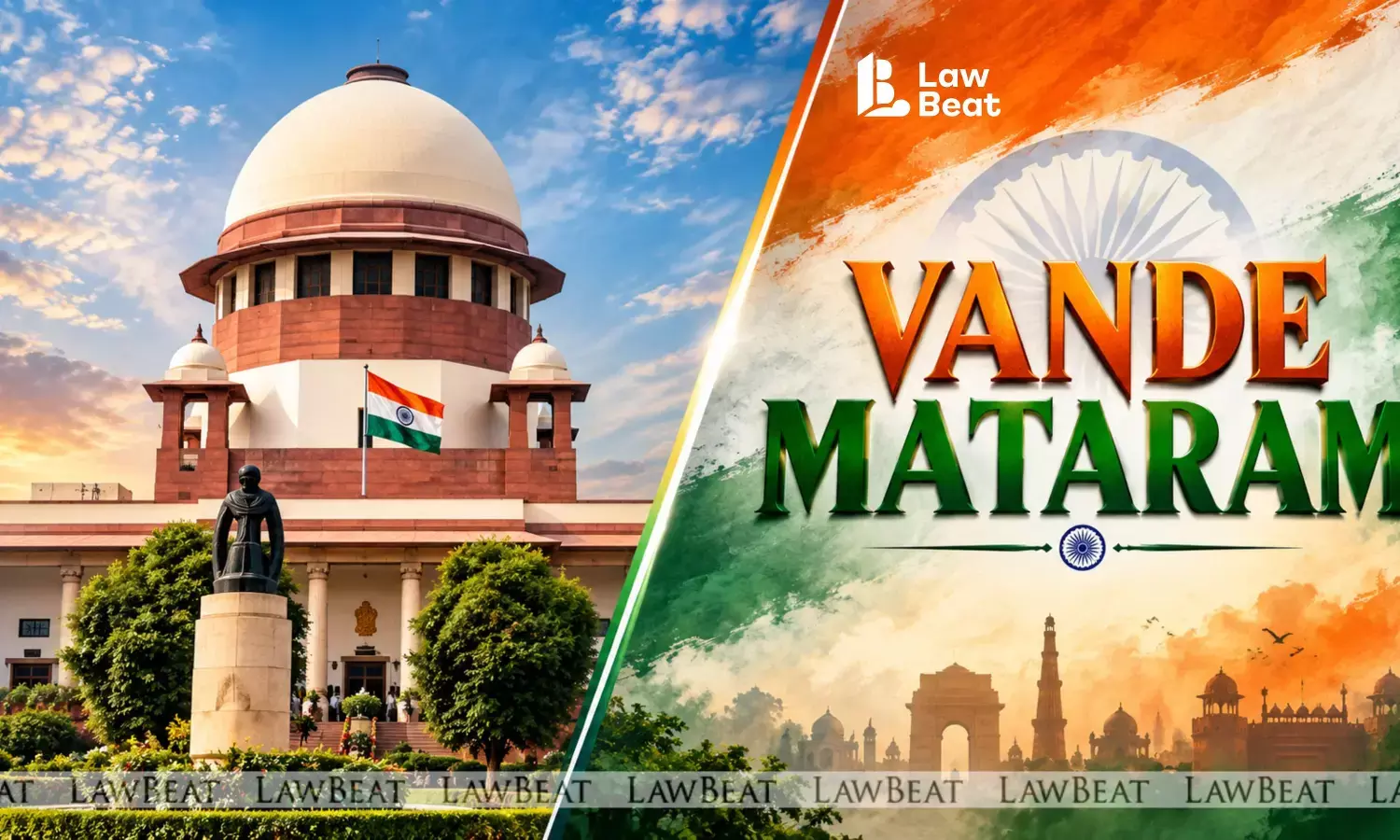 The Supreme Court of India building in New Delhi, where a writ petition challenging the Union Home Ministrys orders on the six-stanza version of the National Song Vande Mataram has been filed. The Supreme Court of India building in New Delhi, where a writ petition challenging the Union Home Ministrys orders on the six-stanza version of the National Song Vande Mataram has been filed.