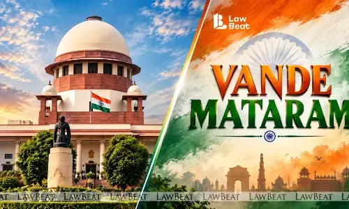 The Supreme Court of India building in New Delhi, where a writ petition challenging the Union Home Ministrys orders on the six-stanza version of the National Song Vande Mataram has been filed.