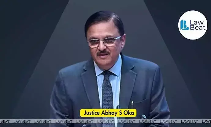 Former Supreme Court judge Justice Abhay S. Oka speaking at the CJAR panel discussion on accountability of judges of the Supreme Court and High Courts in New Delhi.