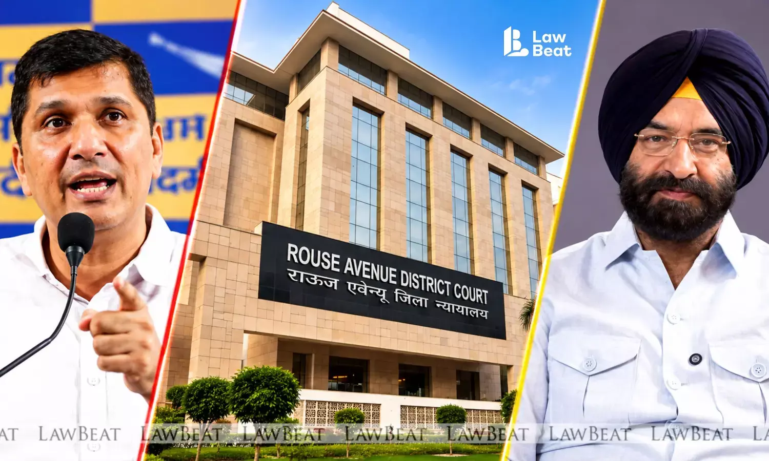 Delhi Minister Manjinder Singh Sirsa and AAP Delhi President Saurabh Bharadwaj, parties to a criminal defamation complaint before the Rouse Avenue Court in New Delhi.